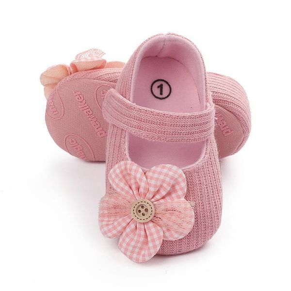 

infant newborn soft sole crib shoes flower cotton prewalker baby boy girl first walkers clothing kids