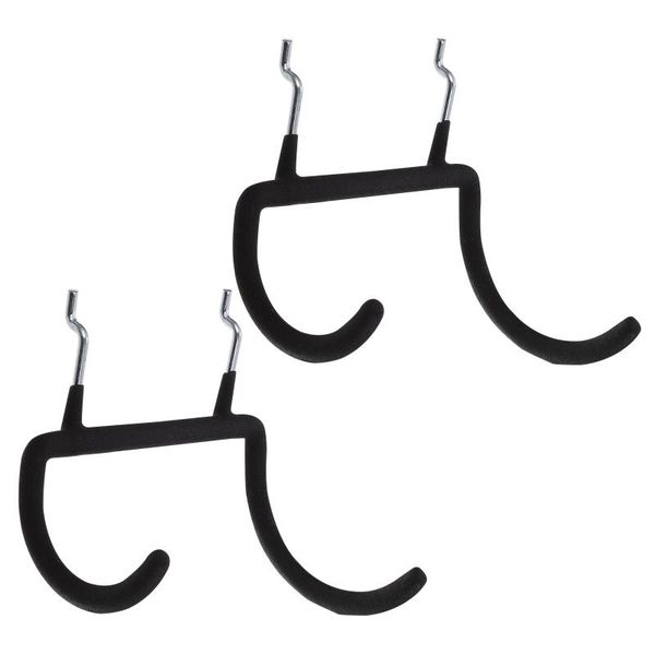 

hooks & rails 2pcs perforated wall heavy duty pegboard drill holders display
