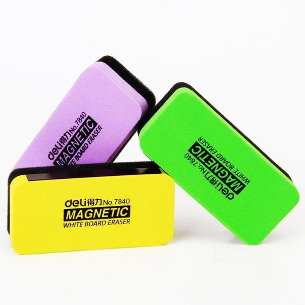 

1pcs kawaii magnetic whiteboard erasers dry erase marker white board cleaner school office supplies, size 110mm x 50m qylitk