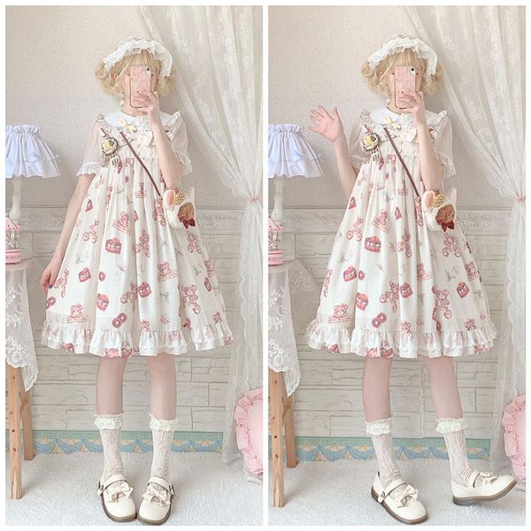 

luxury casual dresses suspenders sweet and lovely jsk cute lolita drs 3, Black;gray