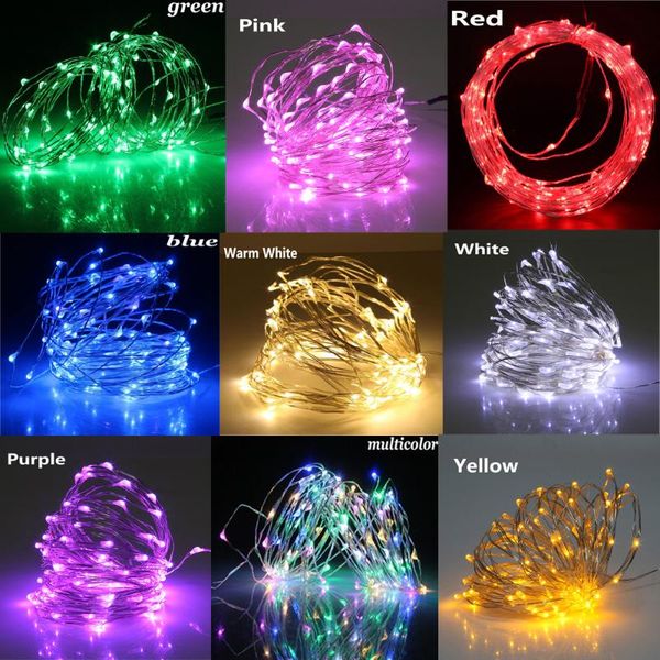 

strings 2m 3m 5m 10m battery usb copper wire led string lights holiday lighting fairy garland for christmas wedding party decoration