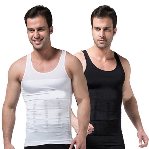 

man down body shapes taille corset tank underwear shapewear, White;black