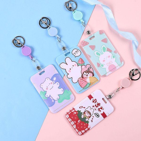 

card holders sharkbang arrival kawaii cartoon holder bus bank id working protection case school stationery, Brown;gray