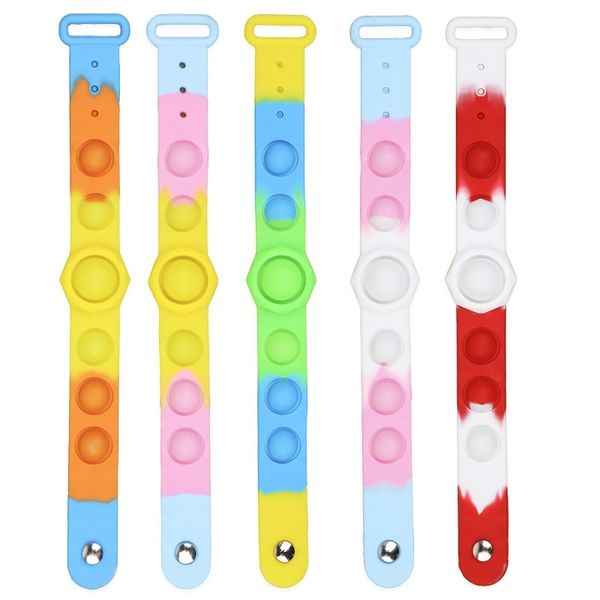 

rat killing pioneer silicone decompression children's educational toy bubble music bracelet