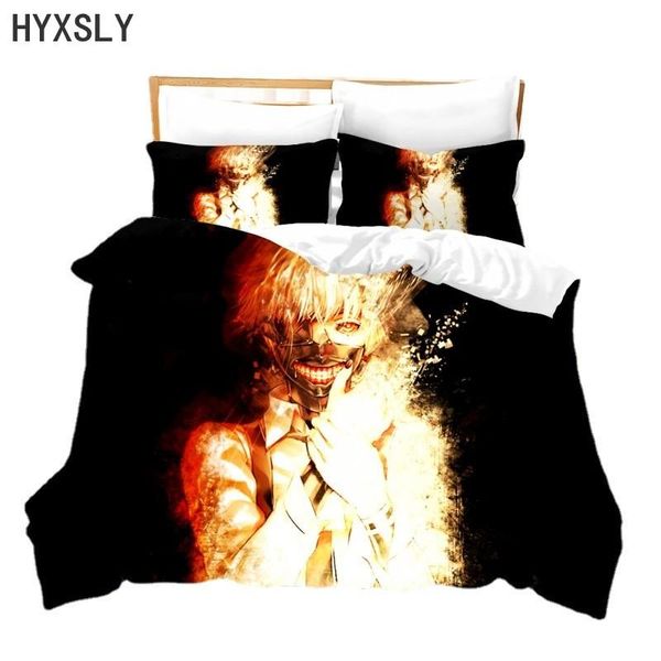 

bedding sets tokyo ghoul anime set comforter duvet covers pillowcase print design bed king  single size luxury kid boy linen