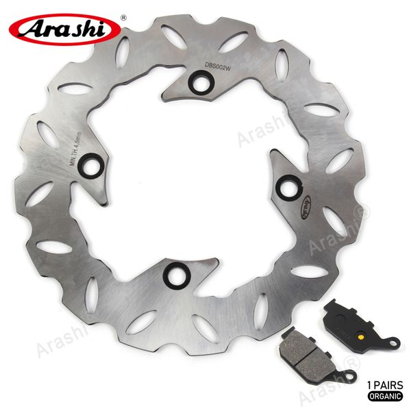 

arashi rear brake disc rotor and brake pads for honda vtr 250 1998 pantheon 125 2003 2004 2005 2006 motorcycle cnc brake disk aluminum