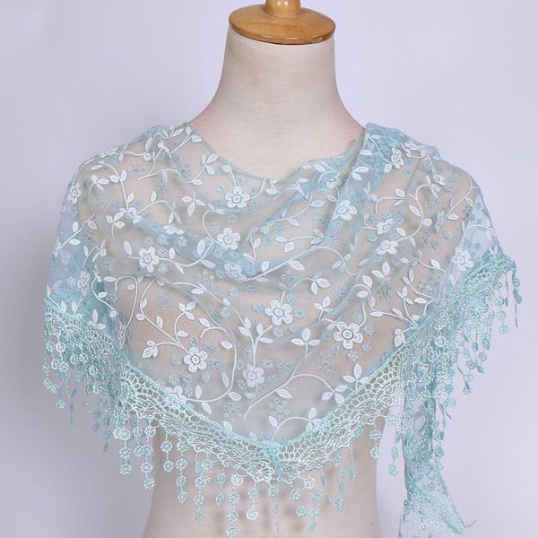

scarves women lace sheer floral scarf shawl wrap tassel muslim hijab bubble accessories solid shawls, Blue;gray
