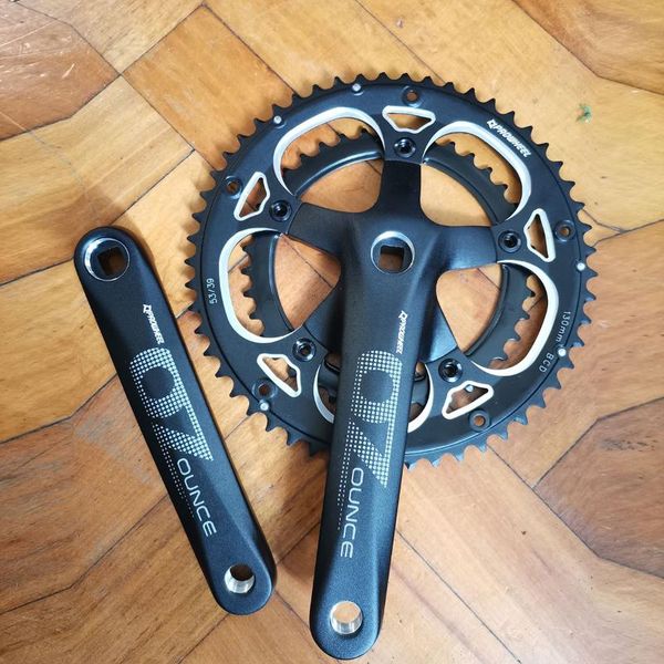 

bike heels & chainwheels prowheel road crankset 53/39t sprocket 130bcd chainring 170/172.5 crankarm racing bicycle cranks 2*9/10 speed