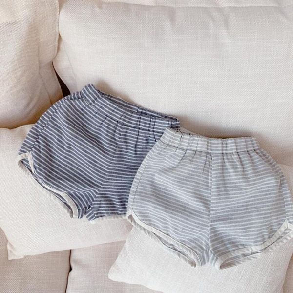

shorts baby toddler boys and girls summer striped short cotton breathable pants girl boy children trousers clothes jw7846, Black
