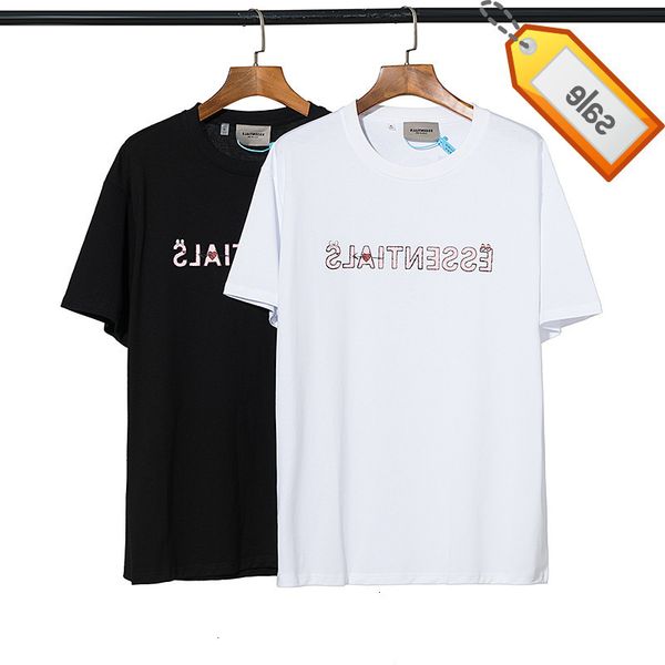 

2022 spring and summer off new letter printing casual cotton round neck short sleeve t-shirt for men women, White;black