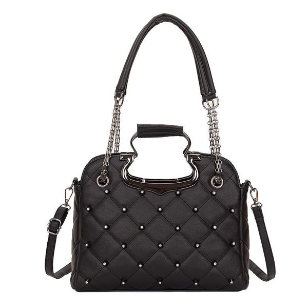 

shoulder bags 2021 pu girls messenger bag fashion handbags wild rhombus women's shell-shaped women