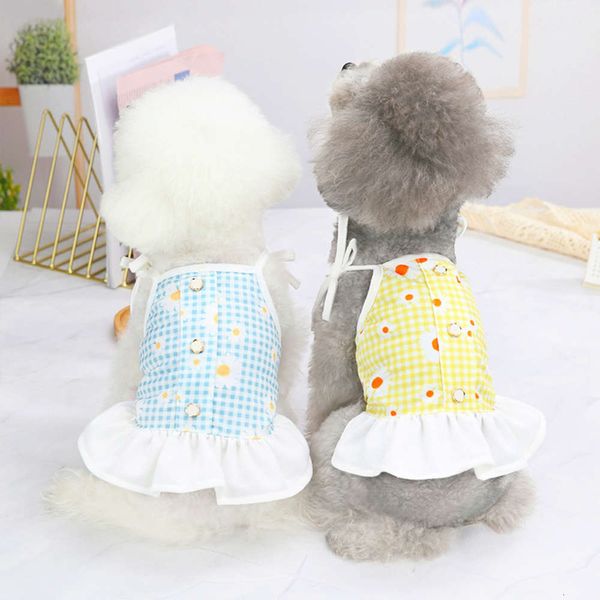 

little fresh suspender princess skirt spring and summer pet clothing small medium sized dog supplies