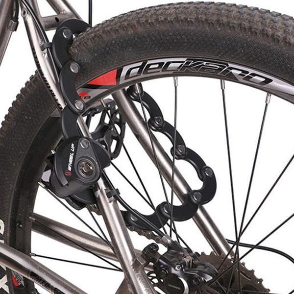 

bike locks security foldable chain lock mtb bicycle cylinder hamburg padlock for wheel up outdoor cycle biking entertainment