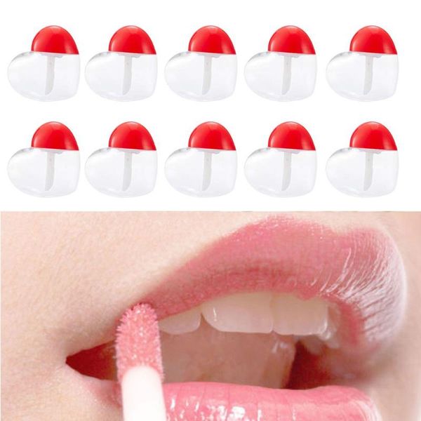 

storage bottles & jars 5/10pcs heart shaped lip gloss tube diy glaze empty cosmetic container makeup refillable tools
