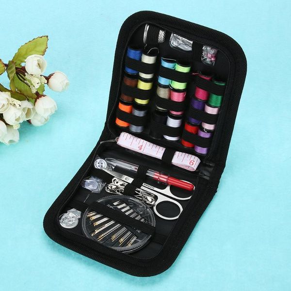 

multifunction sewing box kit set needle tool black sewing sit home needle accessories for quilting stitching hand sewing(70pcs