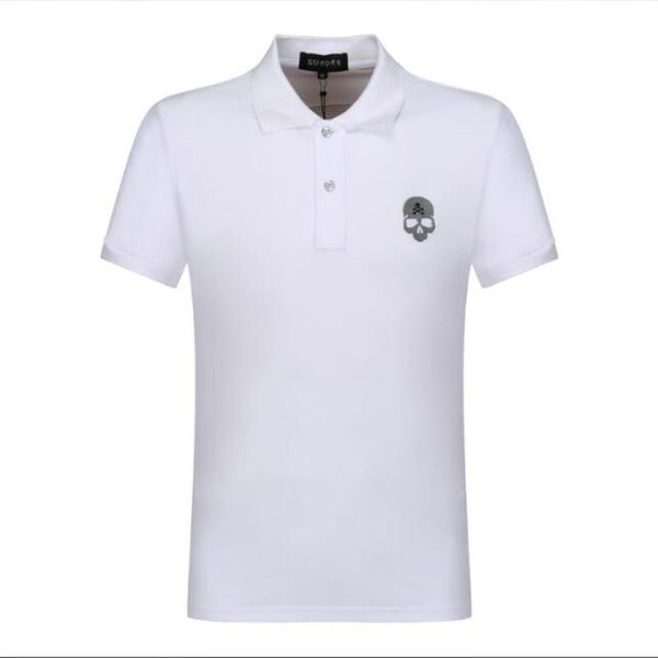 

summer phillip time men's wholesale t-shirt large-size cotton shipping wear lapel polo shirt leisure plain short-sleeved designer aohr, Black