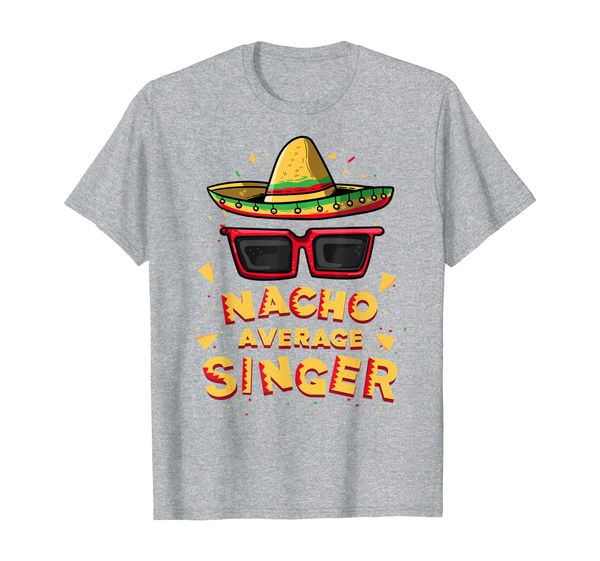 

nacho average singer mexican sombrero sunglasses 5th of may t-shirt, White;black