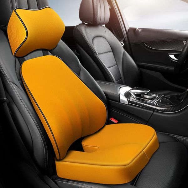 

seat cushions neck pillow car headrest support lumbar cushion orthopedic design travel memory foam relieve pain