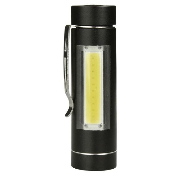 

bike lights mini 1 modes xpe q5 cob led pocket clip 14500/ torch light outdoor travel hunting lighting
