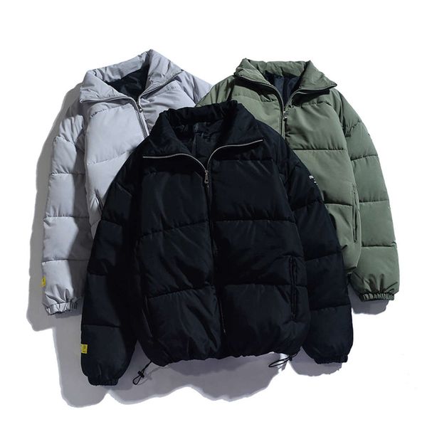 

new winter 2019 men's warm and thickened cotton clothes, bread clothes, leisure short cotton padded jacket, stand collar coat, men&#039