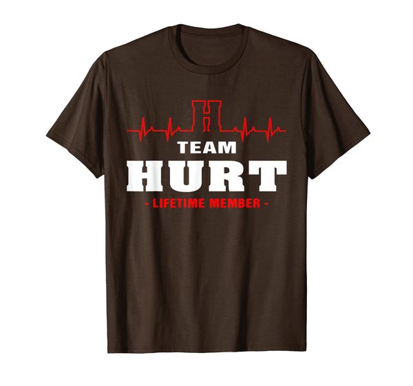 

team hurt lifetime member shirt surname, last name gift t-shirt, White;black