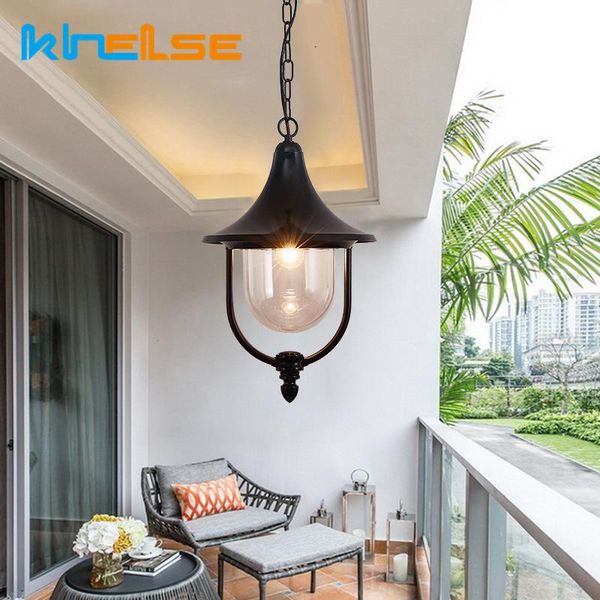 

outdoor vintage industrial e27 pendant lamps retro waterproof dining room hanglamp kitchen antique home decor lighting fixtures