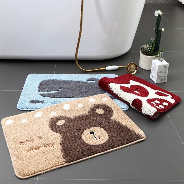 

carpets cartoon embroidered for living room bedroom area rug kids antiskid floor mat/rug bathroom absorbs water soft carpet