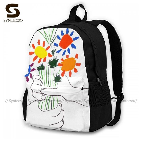 

basquiat backpacks polyester camping female backpack large cute bags