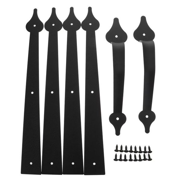 

handles & pulls 1 set barn garage door decorative strip iron art american handle