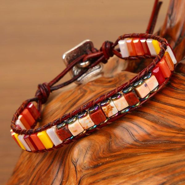

tennis fashion colorful imperial stone energy bracelet natural hand-woven yoga chakra creative, Golden;silver