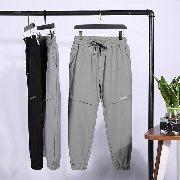 

men's pants sweatpants for gym, thin gym pants, slim fit, quick drying long elastic men, training, Black