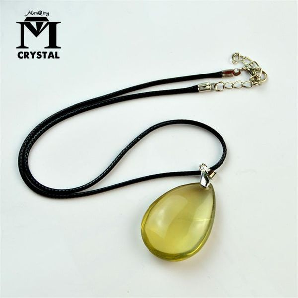 

decorative objects & figurines natural drop-shaped citrine crystal pendant lemon quartz stone healing gemstone divination spiritual meditati