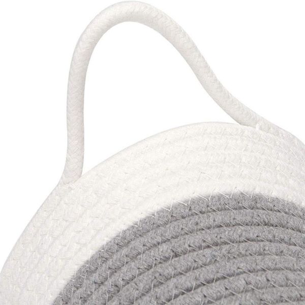 

storage baskets imitation rattan handmade woven hanging flower pot basket laundry picnic toys container planter holder t84f