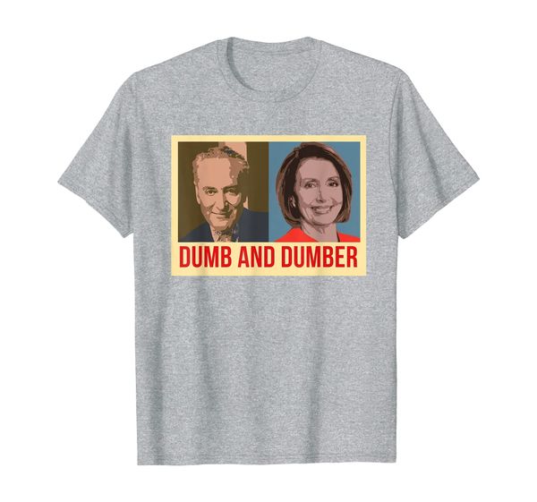 

funny nancy pelosi and chuck schumer funny parody t-shirt, White;black