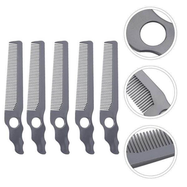 

hair brushes 5pcs hairdressing combs anti-static fashionable salon supplies, Silver
