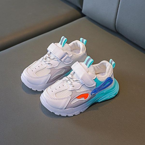 

spring children's shoes breathable sneakers for boys lightweight kids shoes soft bottom running girls tenis infantil 21-30, Black