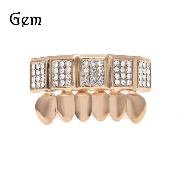 

the same rose gold fashion people love hip-hop braces, Silver