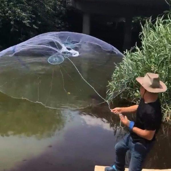 

fishing accessories high strength line cast net hunting with disc small mesh usa style throw network outdoor casting nets