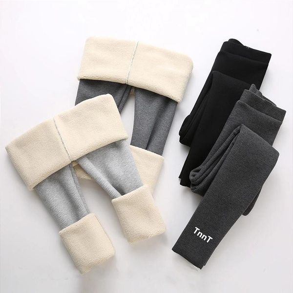 

women's leggings 2021 women fashion winter black slim fit stretch thick velvet pants warm casual fleece plus size