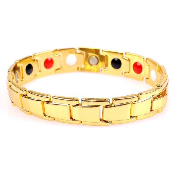

link, chain mens health energy 3 in 1 bracelet bangle for arthritis twisted healthy magnetic women power therapy magnets, Black