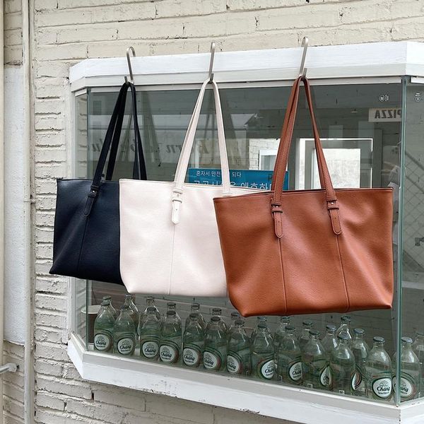 

evening bags 2021 zipper women's bag pu leather ladies handbags korean middle tote large capacity female shoulder whole sale