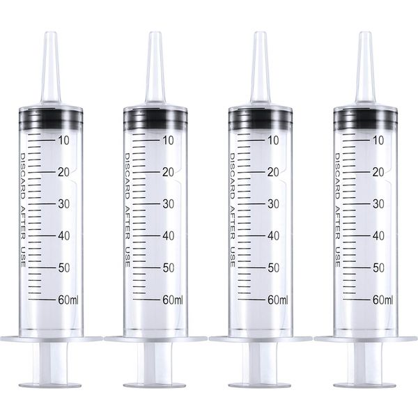 

large plastic syringe for scientific labs and dispensing multiple uses measuring syringe tools feeding pets oil or glue applicator