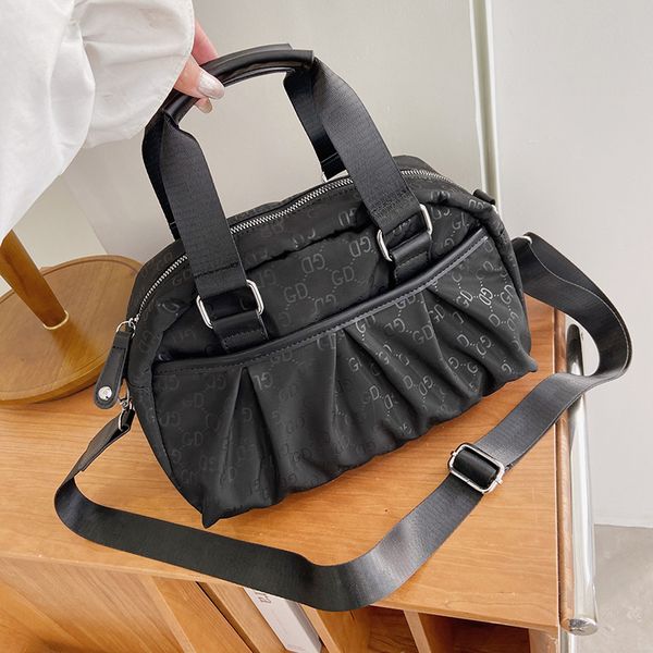 

fashion handbag women's new oxford cloth pleated versatile casual messenger