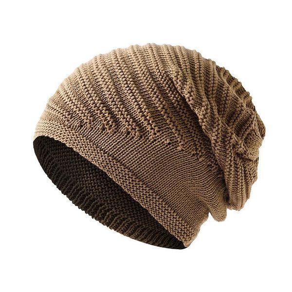 

beanies hat men's trendy fashion big face was thin youth head circumference knitting spring and autumn wool pile