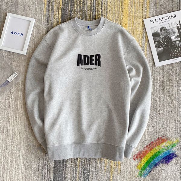 

2021 new embroidery error sweatshirt men women 1:1 adererror hoodie letter z-stitch ader hoodies vm40, Black