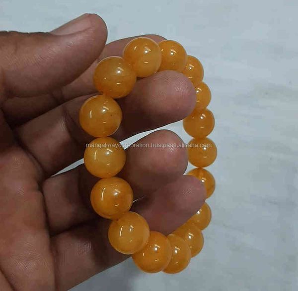 

baltic amber round beads bracelet for necklace jewelry making, Golden;silver