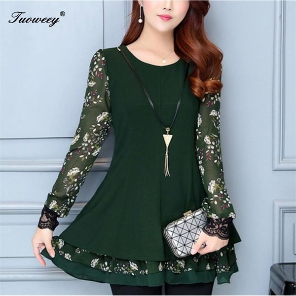 

4xl plus size autumn spring style shirt new sweet work wear vintage blouses soft ruffles patchwork lantern sleeve shirt 210225, White