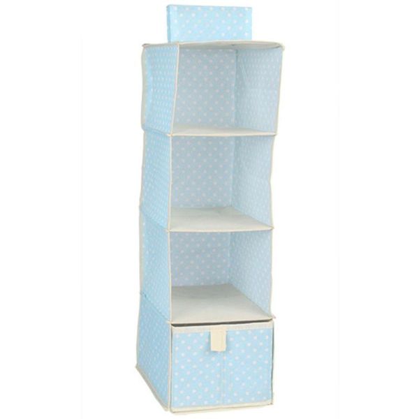 

storage boxes & bins 4 section shoes garment organizer rack pocket stand holder wardrobe hanging bag