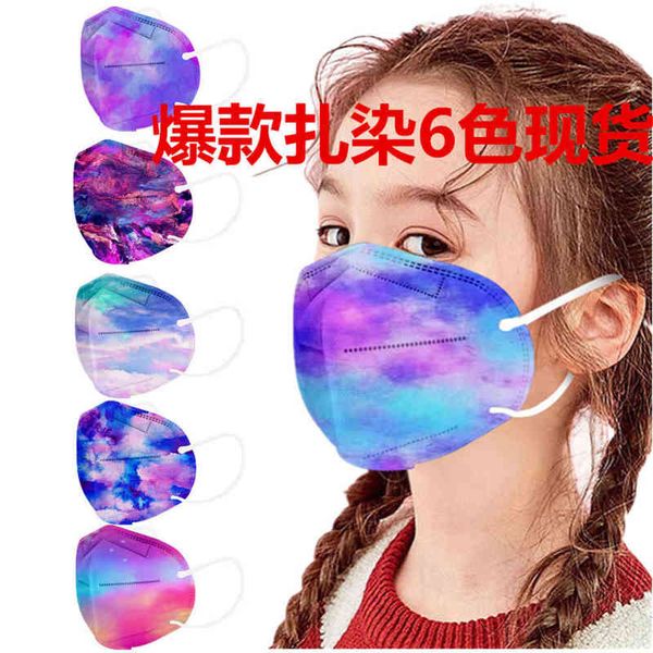 

and chilen's tie dye printed mask five layer dust-proof breathable