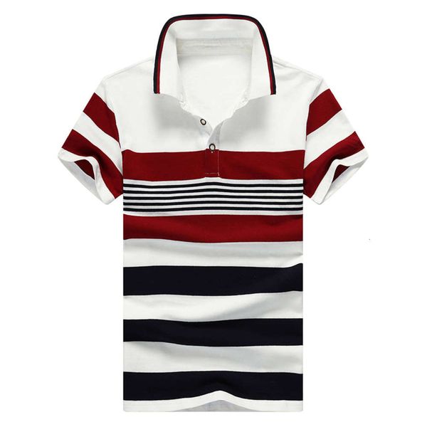 

summer men 's polo shirt casual slim mens short sleeve shirts men 's brand clothing striped boy polos shirts 4xl, White;black